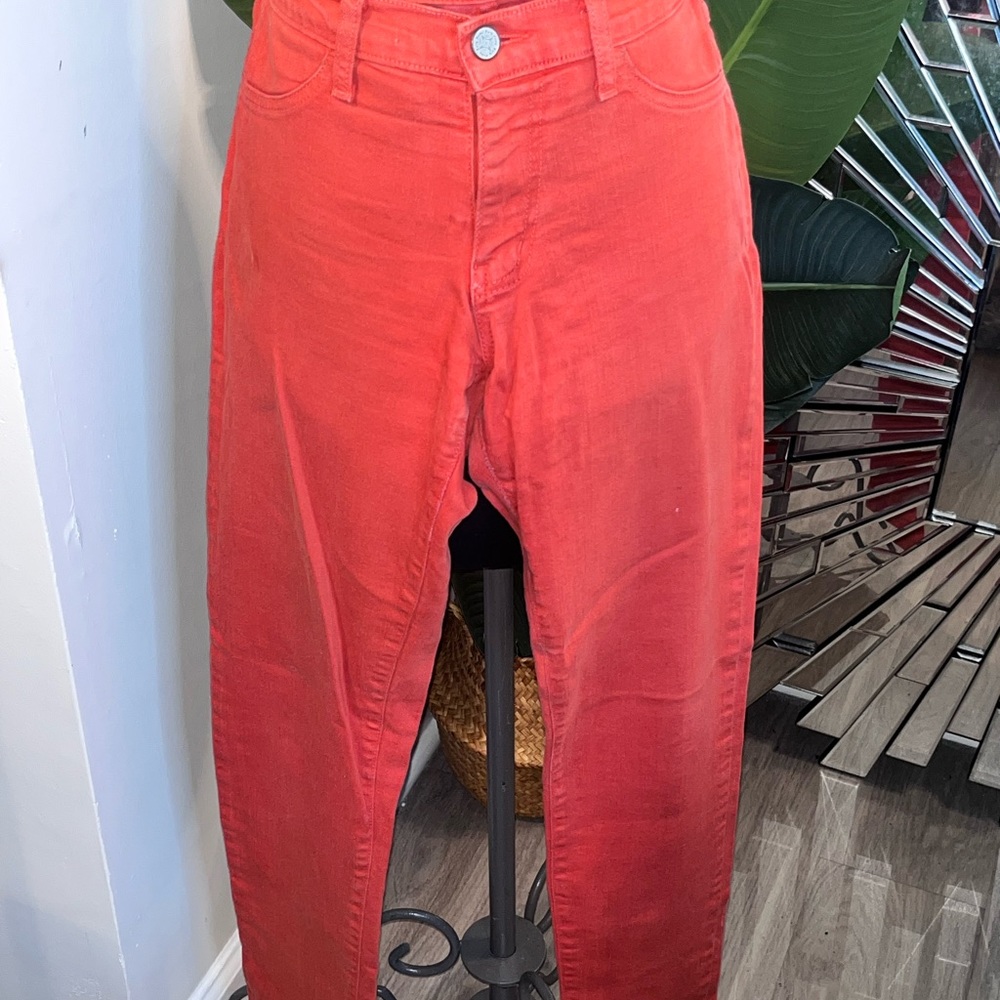 Orange Denim Jeans